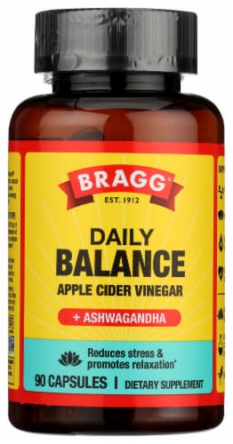 Bragg® Apple Cider Vinegar Ashwagandha Daily Balance Supplements Perspective: front