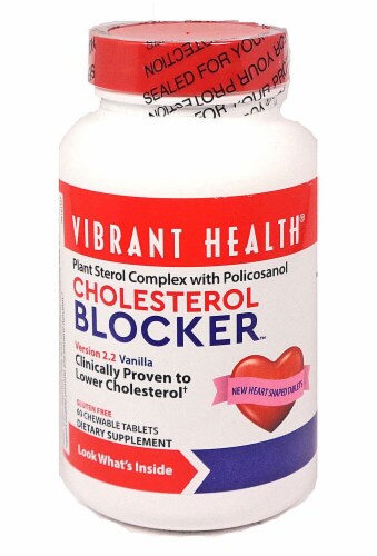 Vibrant Health Cholesterol Blocker Capsules Perspective: front