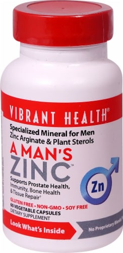 Vibrant Health  A Man's Zinc Perspective: front