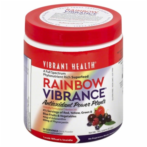 Vibrant Health Rainbow Vibrance Antioxidant Power Plants Dietary Supplement Perspective: front