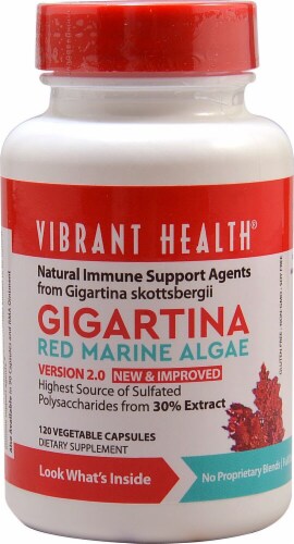 Vibrant Health Gigartina Red Marine Algae Perspective: front