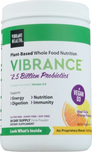 Vibrant Health® Vibrance™ Energy Greens & Probiotics Perspective: front