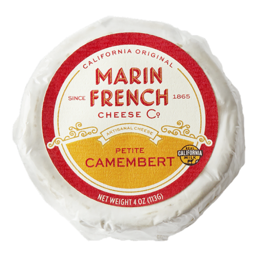 Marin French Cheese Petite Camembert Soft-Ripened Cheese Perspective: front