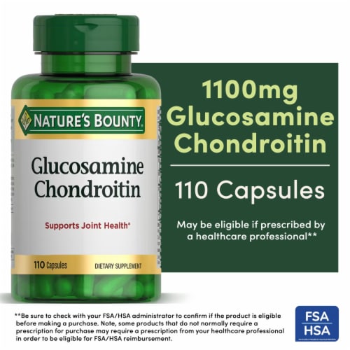 Nature's Bounty Glucosamine Chondroitin Joint Health Support Capsules Perspective: front
