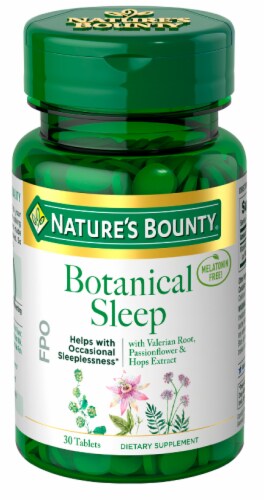 Nature's Bounty Botanical Sleep Tablets Perspective: front