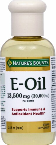 Nature's Bounty Vitamin E Oil Perspective: front
