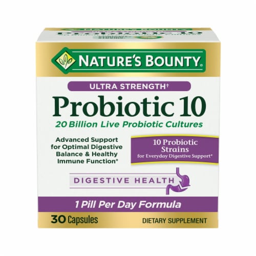 Nature's Bounty® Probiotic 10 Dietary Capsules Perspective: front