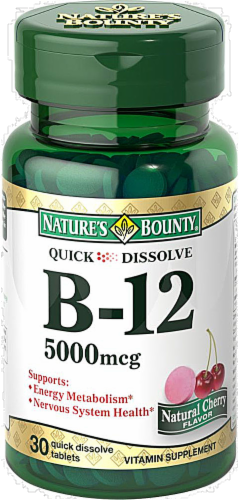 Nature's Bounty B-12 Vitamin 5000mcg Perspective: front