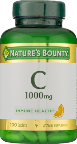 Nature's Bounty Vitamin-C 1000mg Caplets Perspective: front