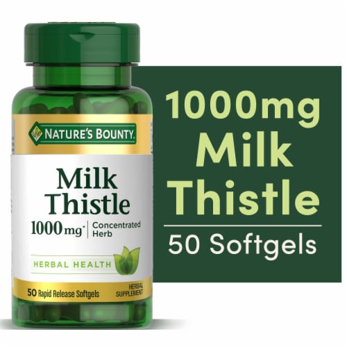 Nature's Bounty® Milk Thistle Softgels 1000mg Perspective: front
