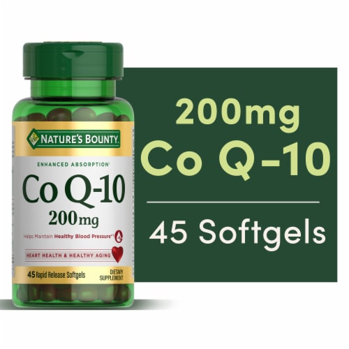 Nature's Bounty® Co Q-10 200mg Heart Health Suport Softgels Perspective: front