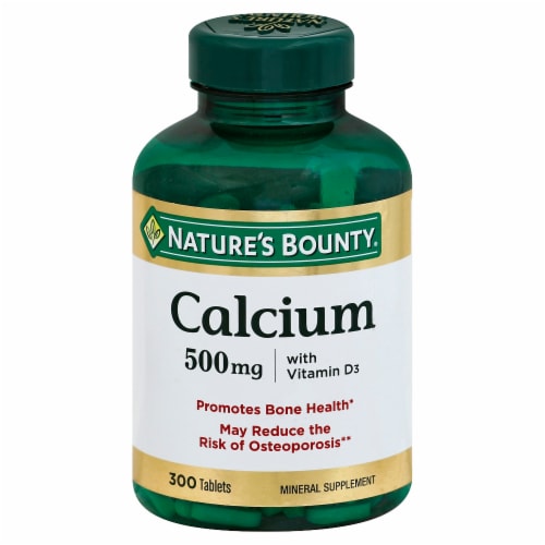 Nature's Bounty Calcium 500mg With Vitamin D3 Tablets Perspective: front