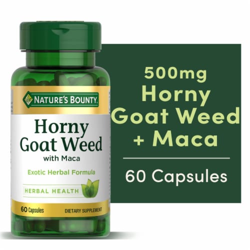 Nature's Bounty® Horny Goat Weed With Maca Capsules Perspective: front