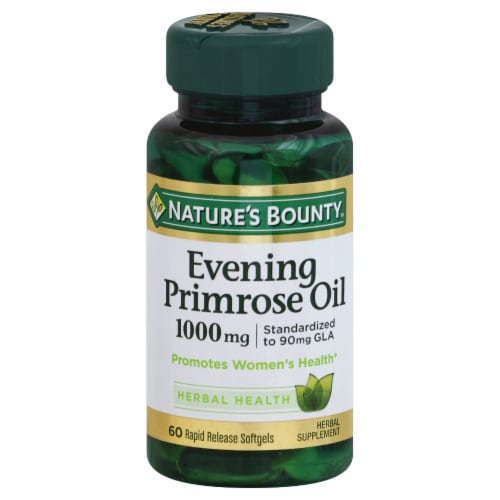 Nature's Bounty Evening Primrose Oil Rapid Release Softgels 1000mg Perspective: front