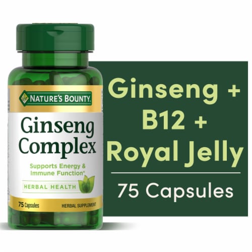 Nature's Bounty® Ginseng Complex Capsules Perspective: front