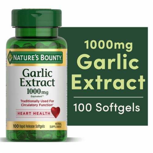 Nature's Bounty® Garlic Rapid Release Softgels Perspective: front