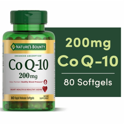 Nature's Bounty Co Q-10 Heart Health Support Softgels, 200 Mg Perspective: front