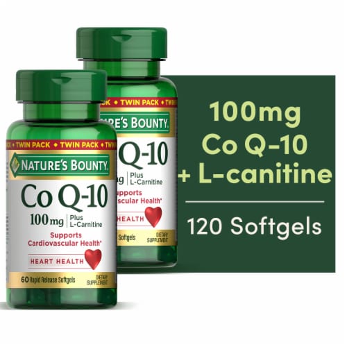 Nature's Bounty Co Q-10 100mg Softgels - 2 Pack Perspective: front