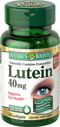 Nature's Bounty Lutein 40mg Vitamins Perspective: front