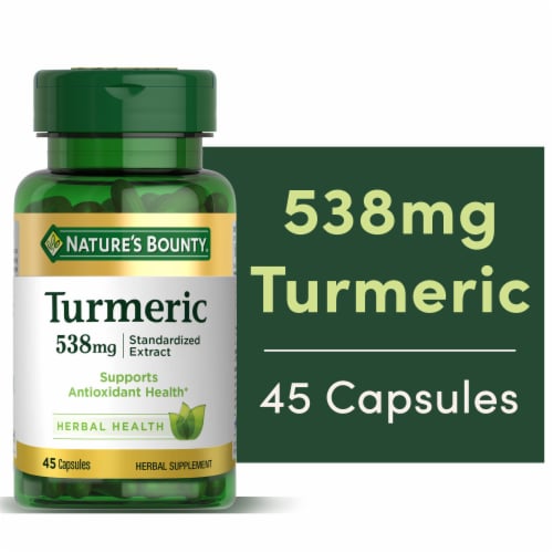 Nature's Bounty® Tumeric 538 mg Standardized Extract Capsules Perspective: front