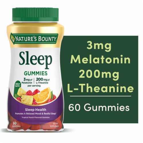 Nature's Bounty® Tropical Punch Sleep Melatonin Gummies Perspective: front