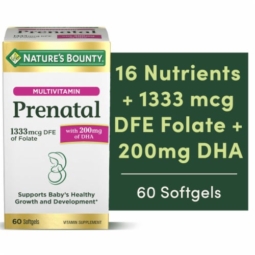 Nature's Bounty® Prenatal Multi-Vitamin 1333 mcg Perspective: front