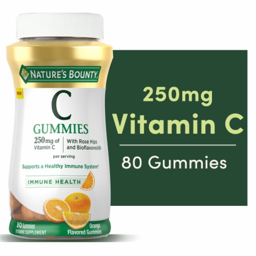 Nature's Bounty® Orange Flavored Vitamin C Gummies Perspective: front