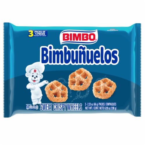 Bimbo Bimbuñuelos Sugar Sweet Crispy Wheels Perspective: front