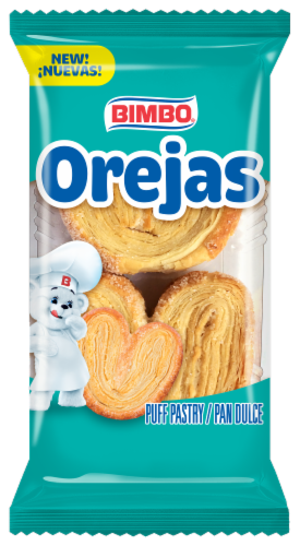 Bimbo Orejas Sweet Puff Pastries 2 Count Perspective: front