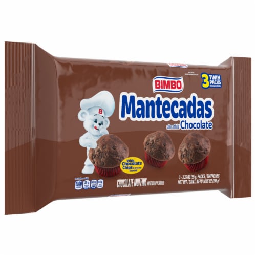 Bimbo® Mantecadas Chocolate Muffins Perspective: front