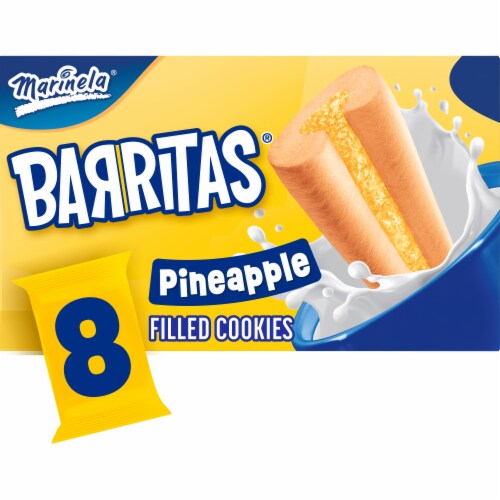 Marinela Barritas Piña Filled Cookies Perspective: front