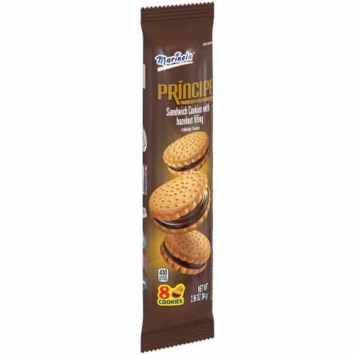 Marinela Principe Hazelnut Sandwich Cookies Perspective: front