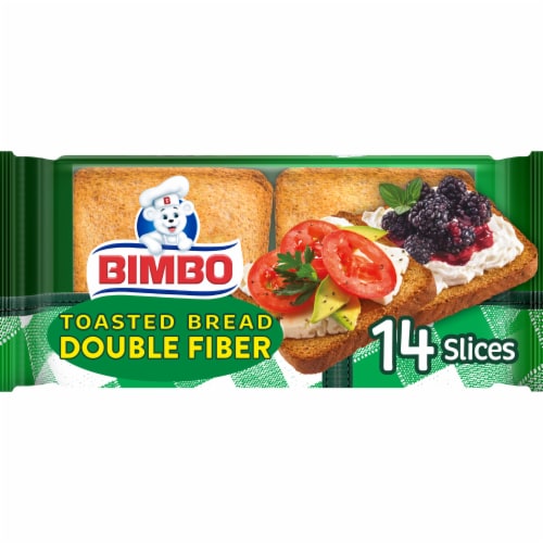 Bimbo® Double Fiber Toasted Bread Perspective: front