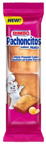 Bimbo Panchoncitos Mini Butter Cream Pound Cake Perspective: front