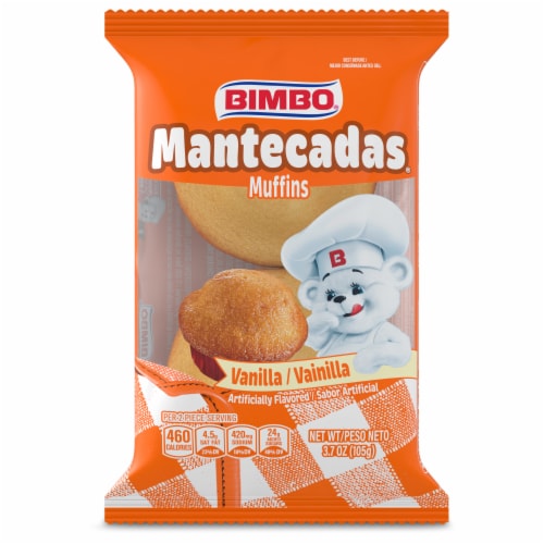 Bimbo® Mantecadas Vanilla Muffins Perspective: front