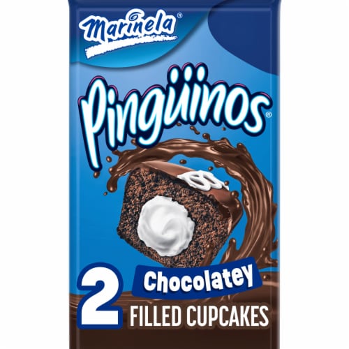 Marinela® Pinguinos Chocolate Creme Filled Cupcakes Perspective: front