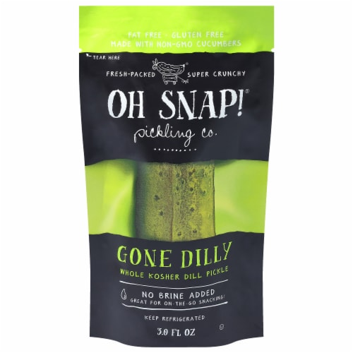 Oh Snap!® Pickling Co. Gone Dilly Whole Kosher Dill Pickle Perspective: front