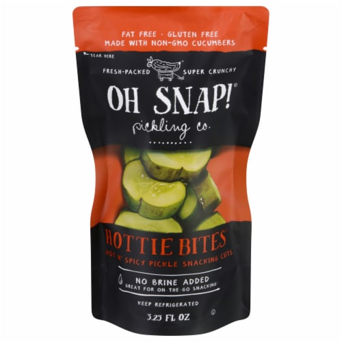 Oh Snap!® Pickling Co. Hottie Bites Pickle Cuts Perspective: front