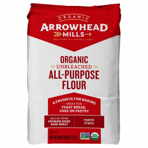 Arrowhead™ Mills Unbleached Organic All Purpose Flour Perspective: front
