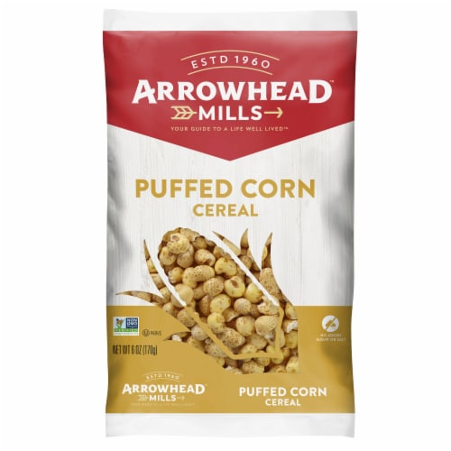 Arrowhead Mills™ Puffed Corn Bag Cereal Perspective: front