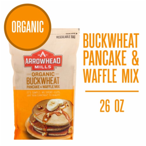 Arrowhead Mills Organic Buckwheat Pancake and Waffle Mix Perspective: front