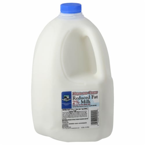 Highland Crest Reduced Fat 2% Milk Perspective: front