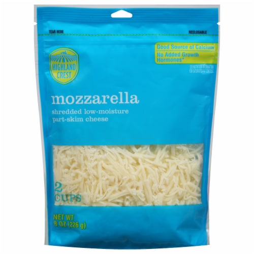 Highland Crest Mozzarella Shredded Cheese Perspective: front