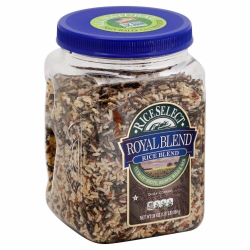 RiceSelect Royal Blend Rice Jar Perspective: front