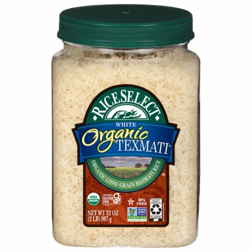 RiceSelect Organic Texmati White Long Grain Rice Perspective: front
