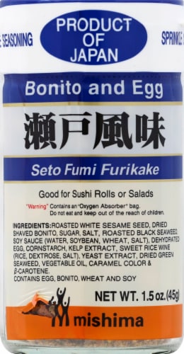 Shirakiku Seto Fumi Furikake Bonito and Egg Perspective: front