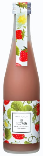Homare Strawberry Nigori Sake Perspective: front