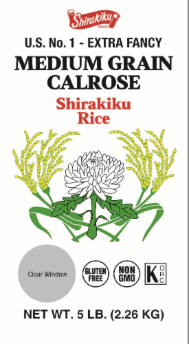Shirakiku Calrose Rice Perspective: front
