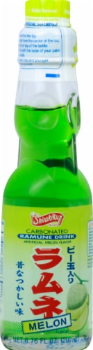 Shirakiku Melon Ramune Soda Perspective: front