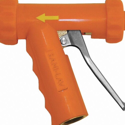 Sani-Lav Water Nozzle,Safety Orange,6-11/50 In L  N81 Perspective: front